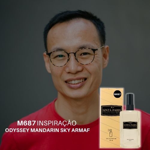 M687 Perfume Contratipo Masculino  M687 65ml Inspirado em  ODYSSEY MANDARIN SKY ARMAF - Imagem 1
