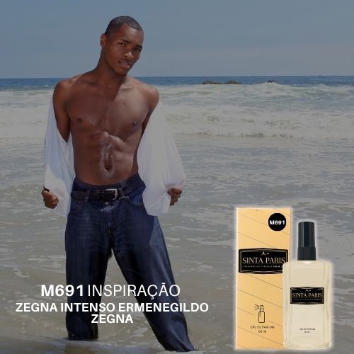 M691 Perfume Contratipo Masculino  M691 65ml Inspirado em  ZEGNA INTENSO ERMENEGILDO ZEGNA - Imagem 1
