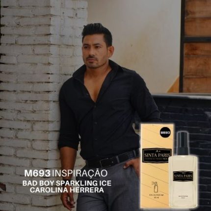 Perfume Contratipo Masculino  M693 65ml Inspirado em  BAD BOY SPARKLING ICE CAROLINA HERRERA