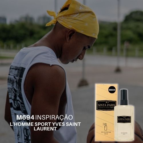 M694 Perfume Contratipo Masculino  M694 65ml Inspirado em  L'HOMME SPORT YVES SAINT LAURENT - Imagem 1