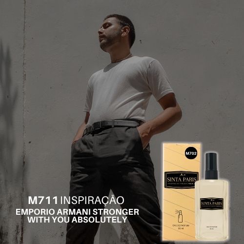 M711 Perfume Contratipo Masculino M711 65ml Inspirado em EMPORIO ARMANI STRONGER WITH YOU ABSOLUTELY - Imagem 1