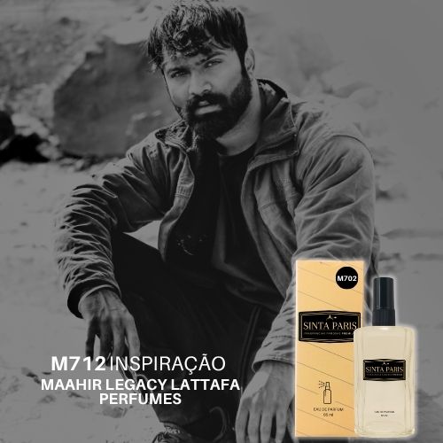 M712 Perfume Contratipo Masculino  M712 65ml Inspirado em  MAAHIR LEGACY LATTAFA PERFUMES - Imagem 1