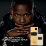 Perfume Contratipo Masculino  M720 65ml Inspirado em  BVLGARI MAN IN BLACK PARFUM BVLGARI