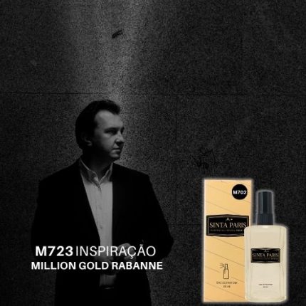 Perfume Contratipo Masculino  M723 65ml Inspirado em  MILLION GOLD RABANNE