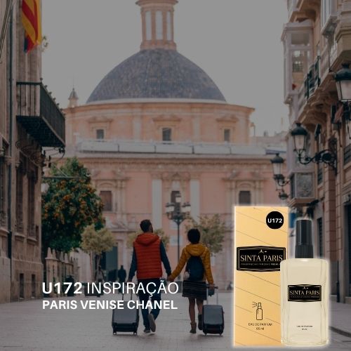 U172 Perfume Contratipo Unissex  U172 65ml Inspirado em  PARIS VENISE CHANEL - Imagem 1