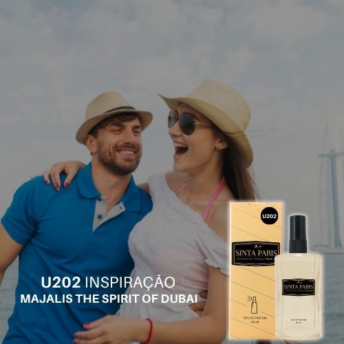 U202 Perfume Contratipo Unissex  U202 65ml Inspirado em  MAJALIS THE SPIRIT OF DUBAI - Imagem 1