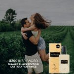 Perfume Contratipo Unissex  U290 65ml Inspirado em  MAAHIR BLACK EDITION LATTAFA PERFUMES